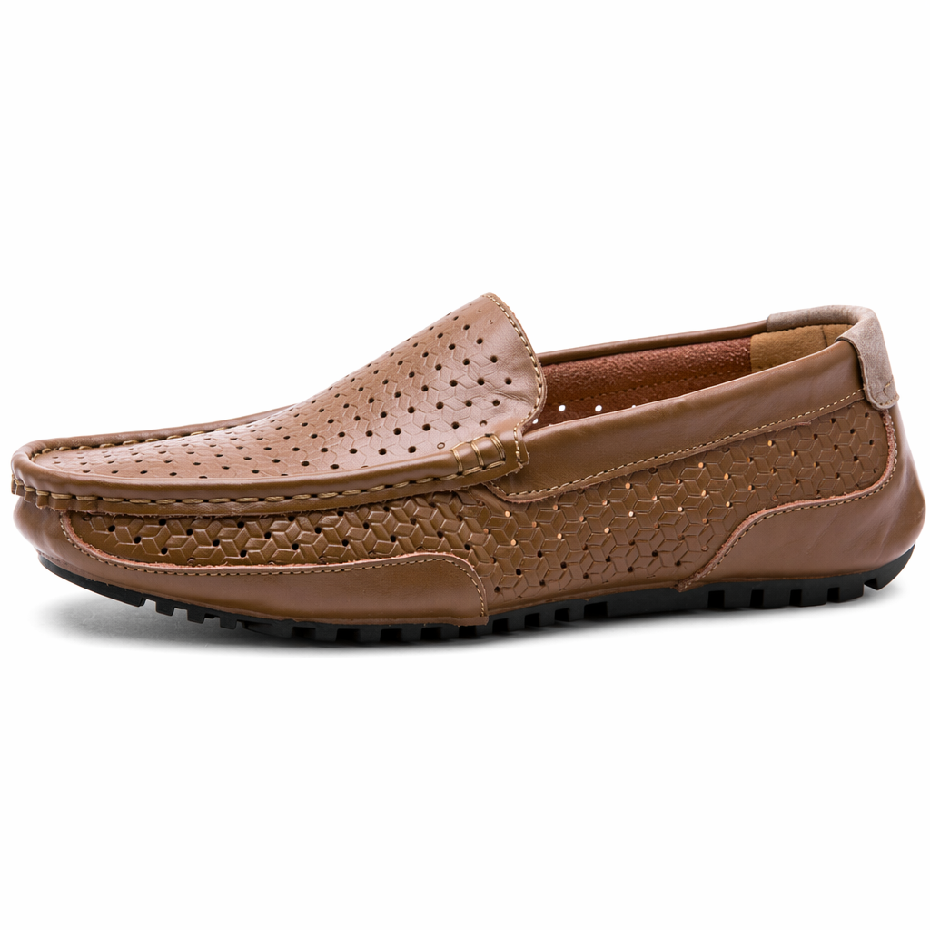 Breathable Loafer Shoes for Men Dark Brown