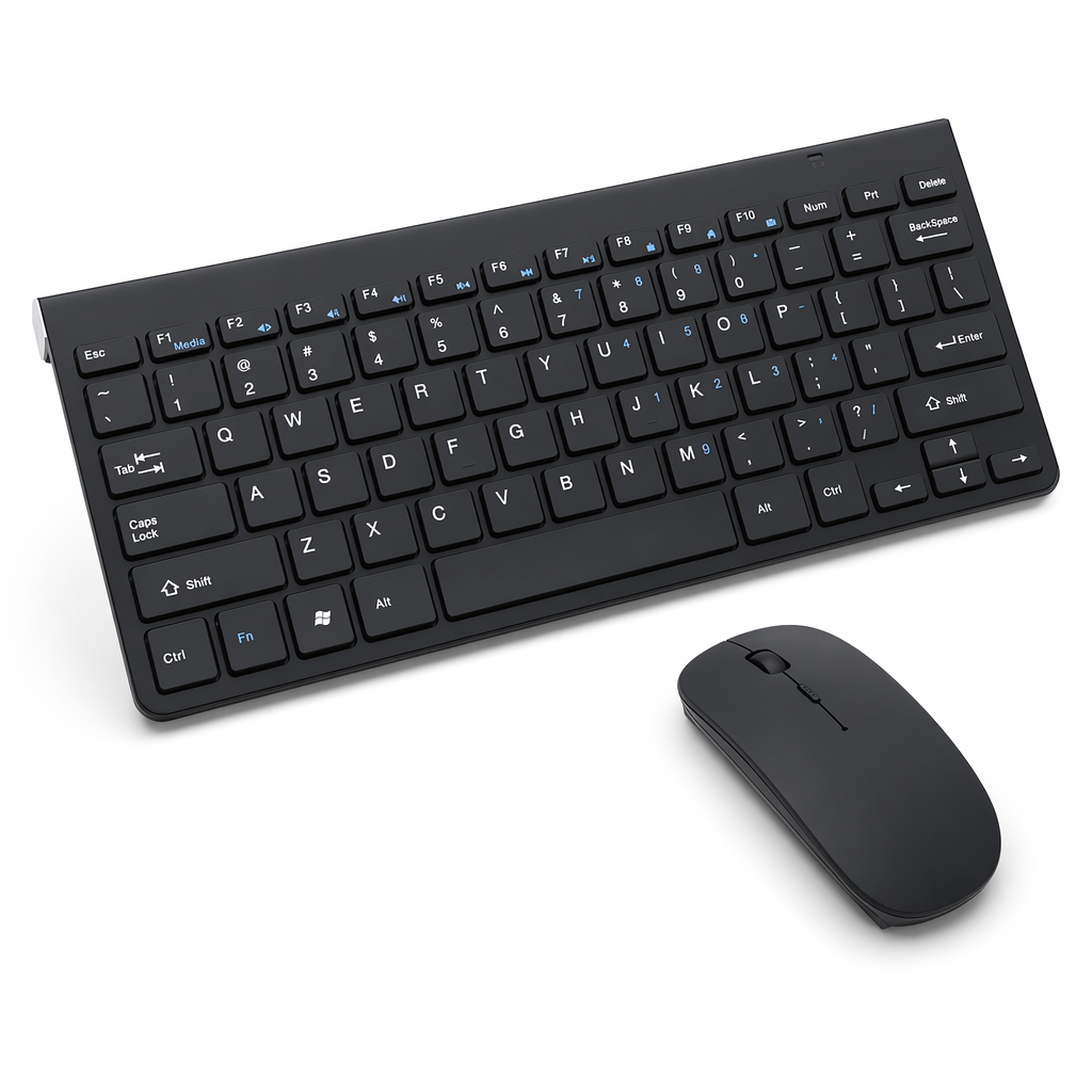 Ultra Slim Wireless Keyboard and Mouse Combo black