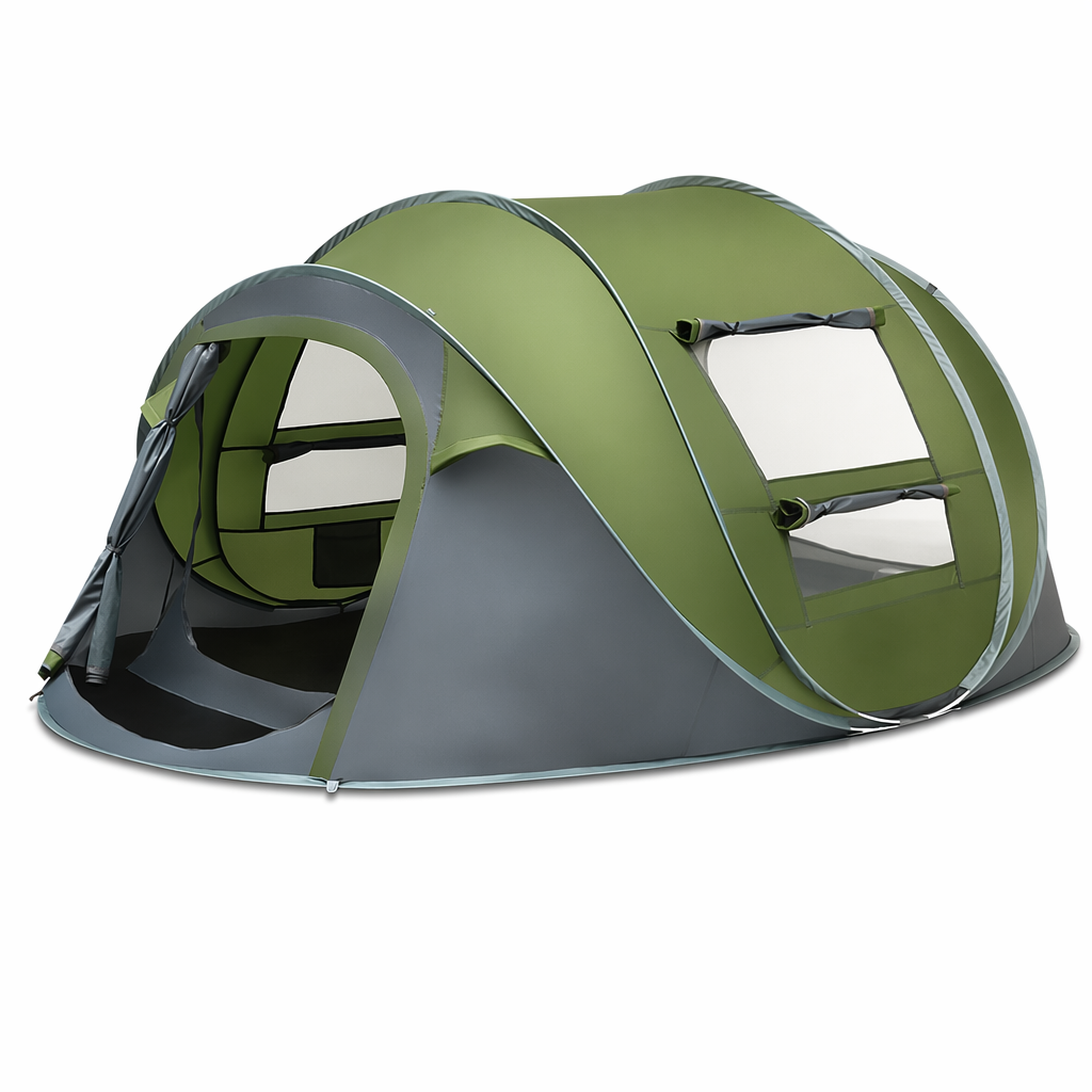 Spacious Automatic Tent for 4-5 Individuals Army Green