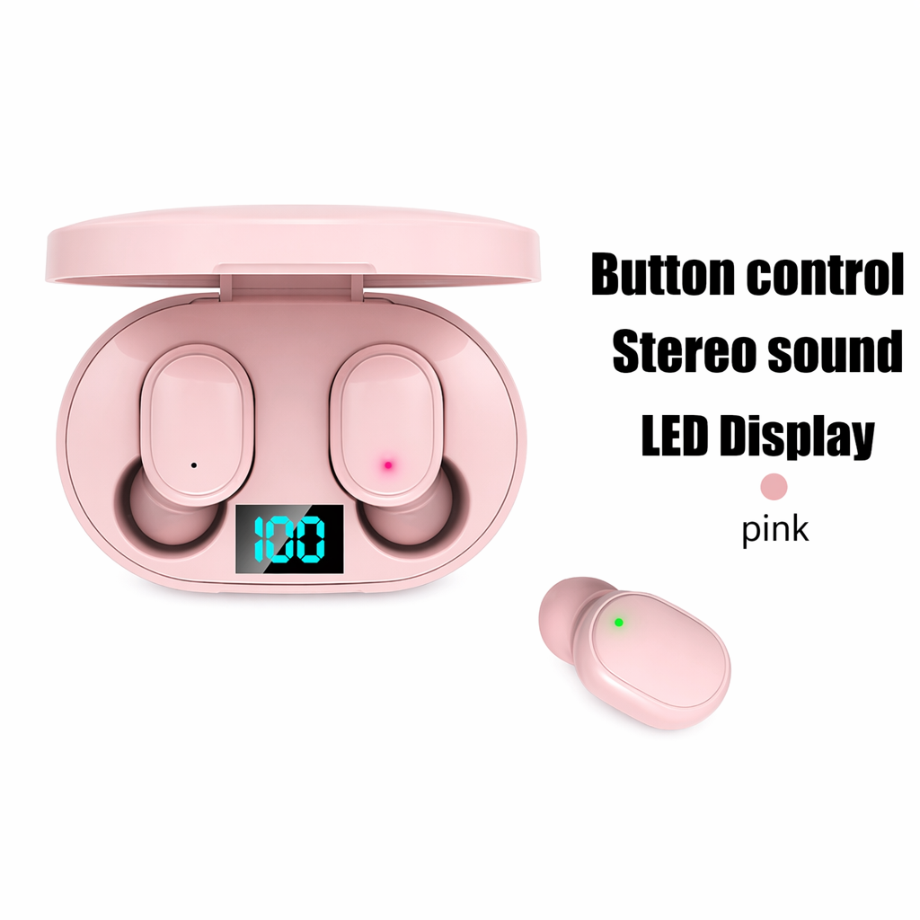 Colorful Dragon Echo Bluetooth Earbuds Pink
