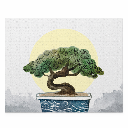 500-Piece Jigsaw Puzzle of a Bonsai Plant Default