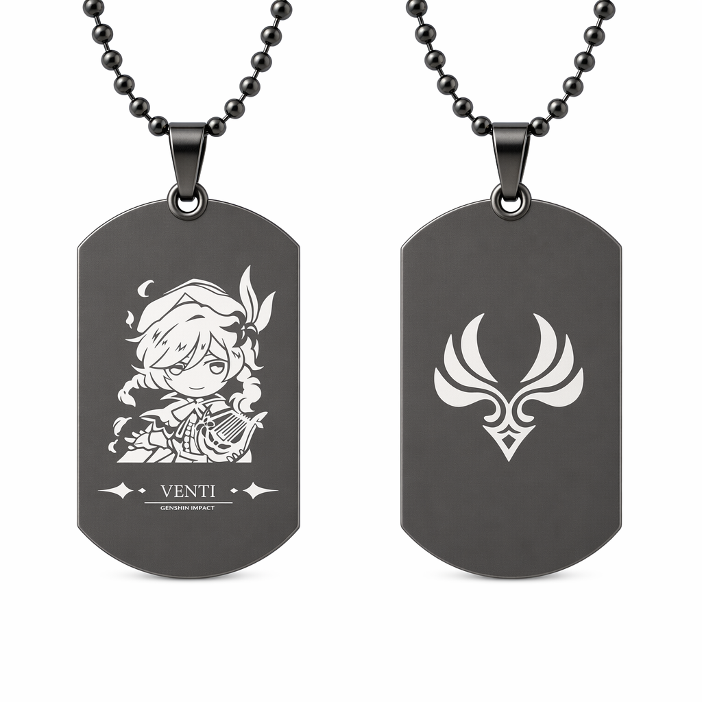Genshin Impact Character Necklaces with Tag Venti