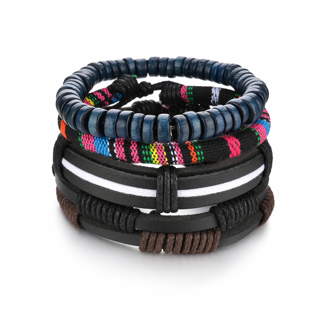 Gothic Layered Bracelet for Men S99B27