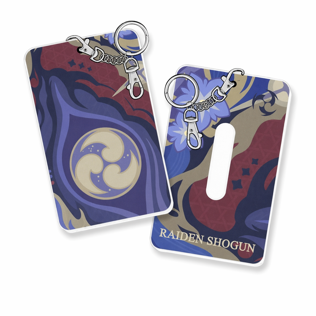 Genshin Impact Badge Holder - Practical Gift Raiden Shogun