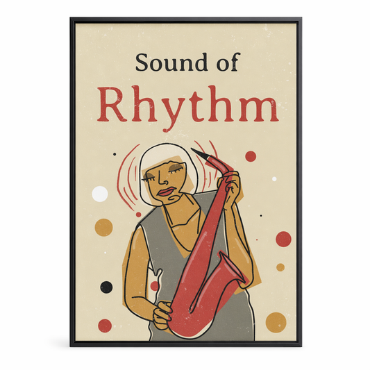 Vintage Jazz Poster: Resonance of Rhythm Default