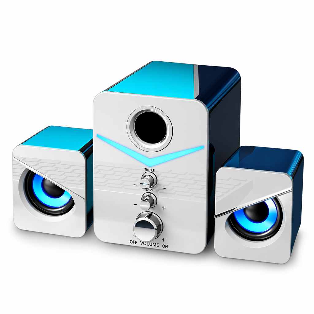 Dragon Wireless Triple Speaker Set WHITE