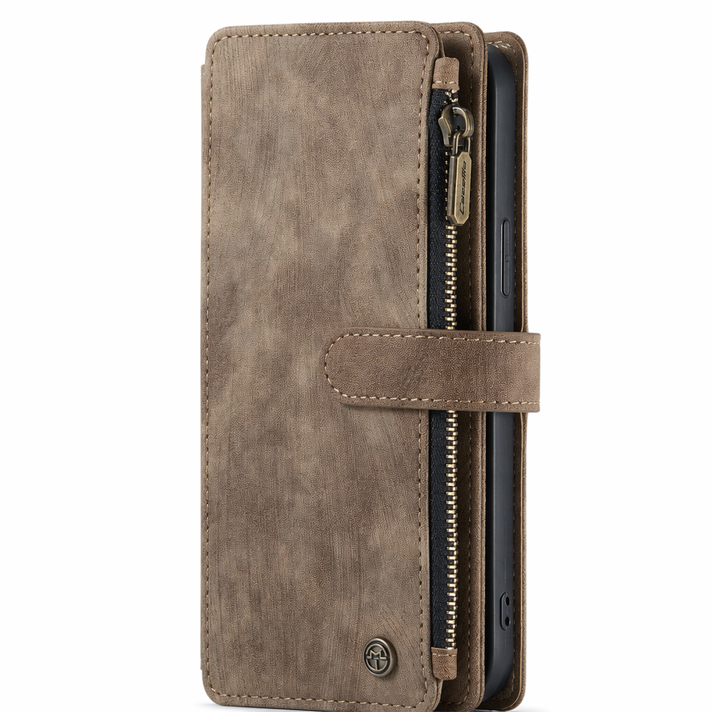 iPhone Premium Wallet Case Brown