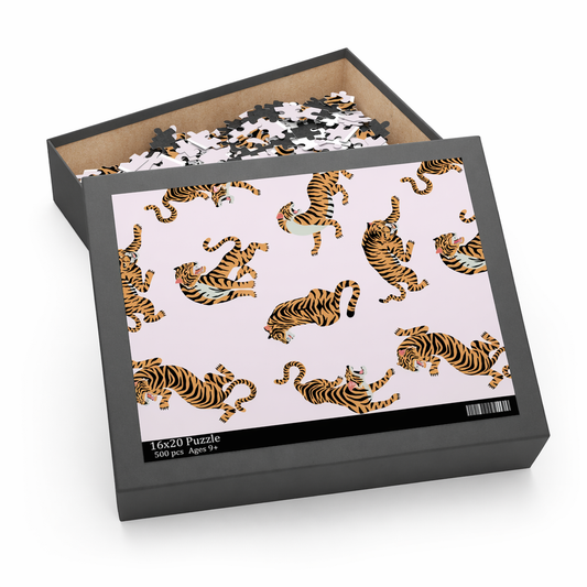 500-Piece Puzzle Featuring Tigers Default