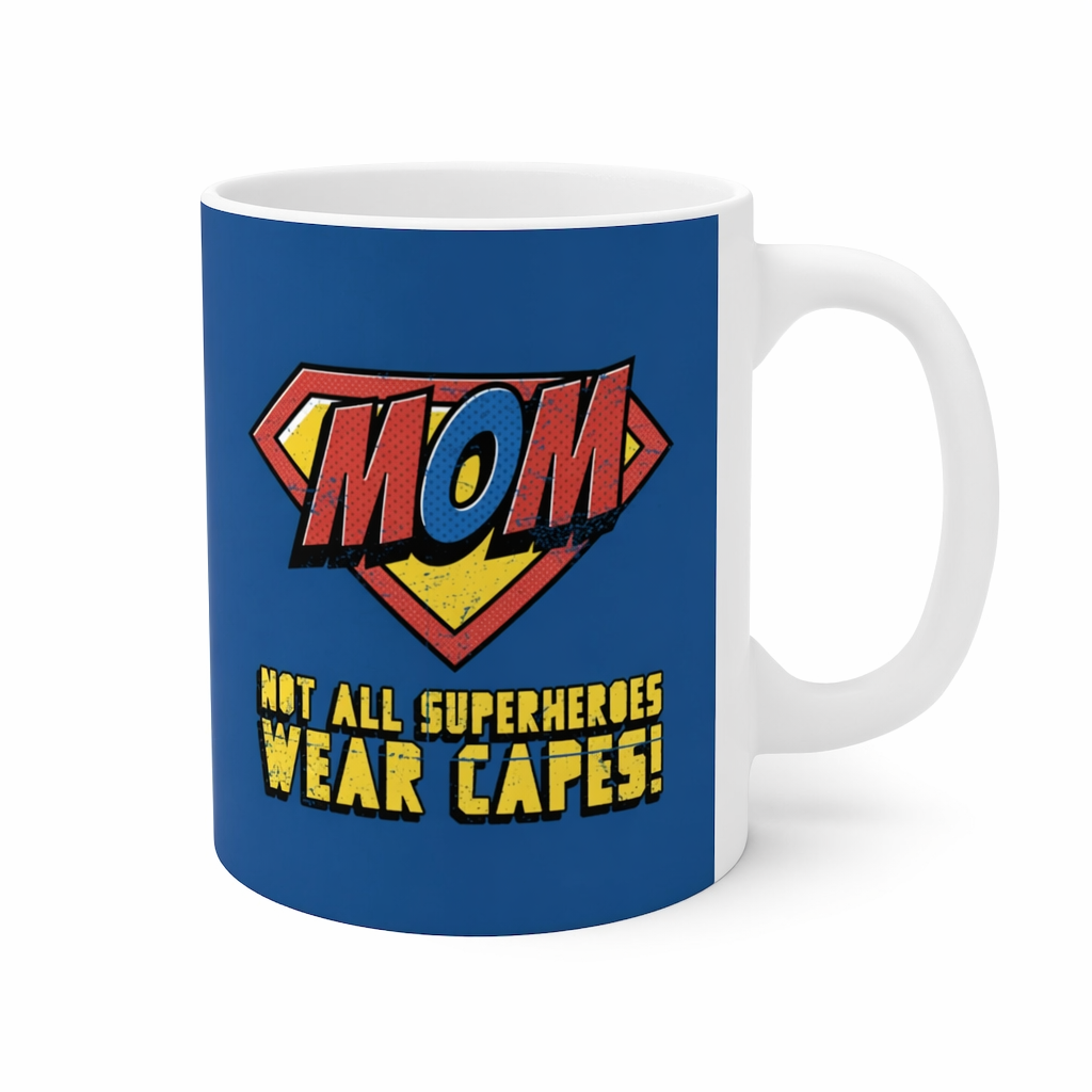 11oz Mom Mug with Superhero Design Default