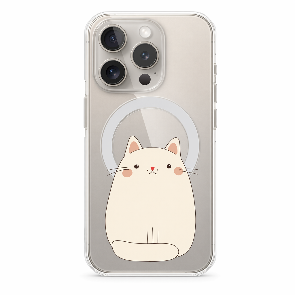 Chubby Cat Magnetic iPhone Case with Kawaii Design by Oneticase Default