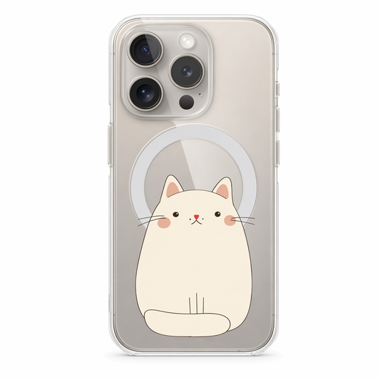Chubby Cat Magnetic iPhone Case with Kawaii Design by Oneticase Default