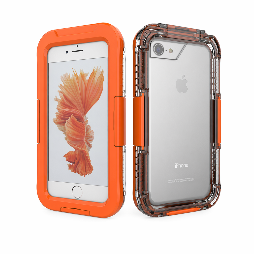 Water-Resistant Durable Protective Cover for iPhone 7, 7 Plus, 8, 8 Plus Orange