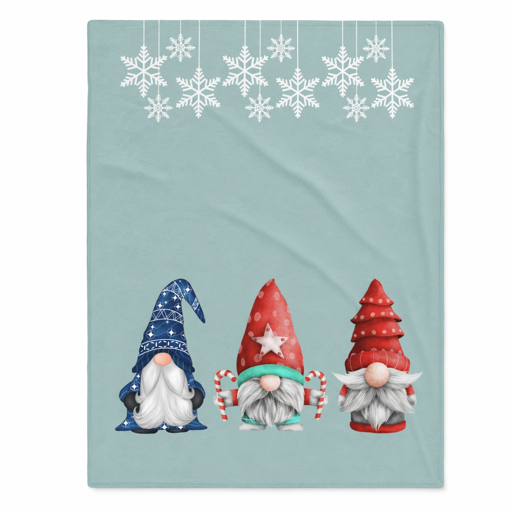 Holiday Gnome Cozy Throw Blanket Default