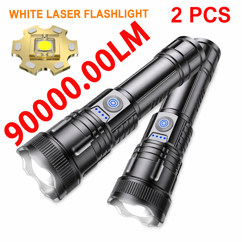 2 Piece Set of Super Bright LED Flashlights Default