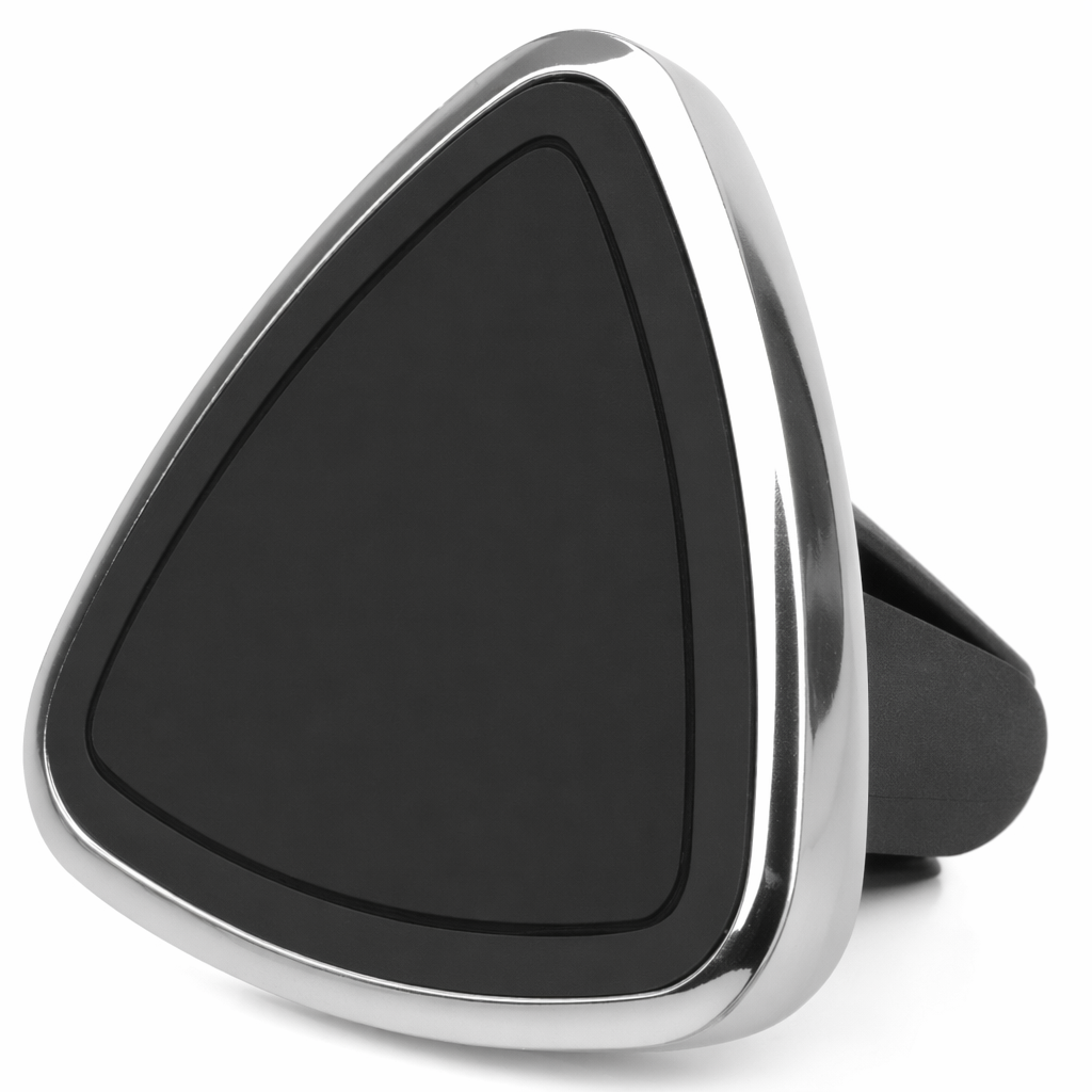 Mobile Phone Holder for Vehicle Air Vent Clip Silvery