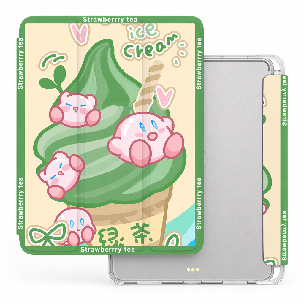 Kirby iPad Cases with Food Art B