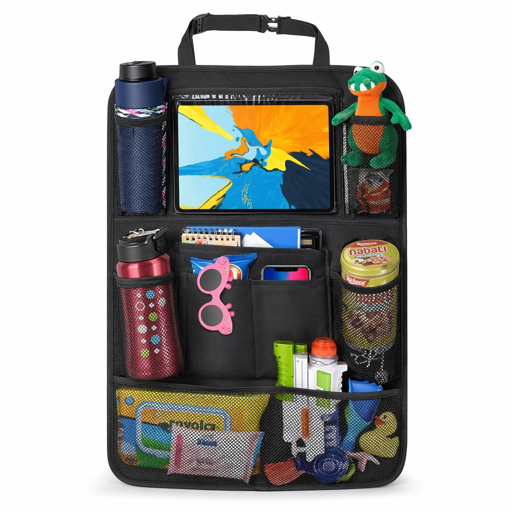 Car Backseat Organizer with Tablet Holder for Touch Screen Devices Default