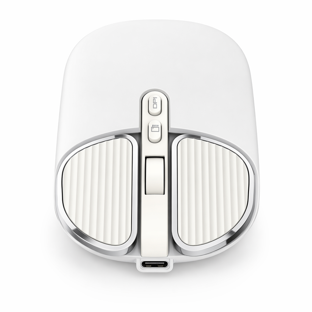 Rechargeable Bluetooth Wireless Mouse - 2400 DPI White