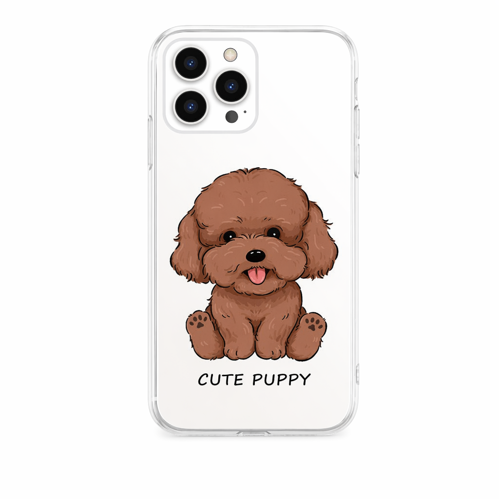 Cute Puppy TPU Phone Case B