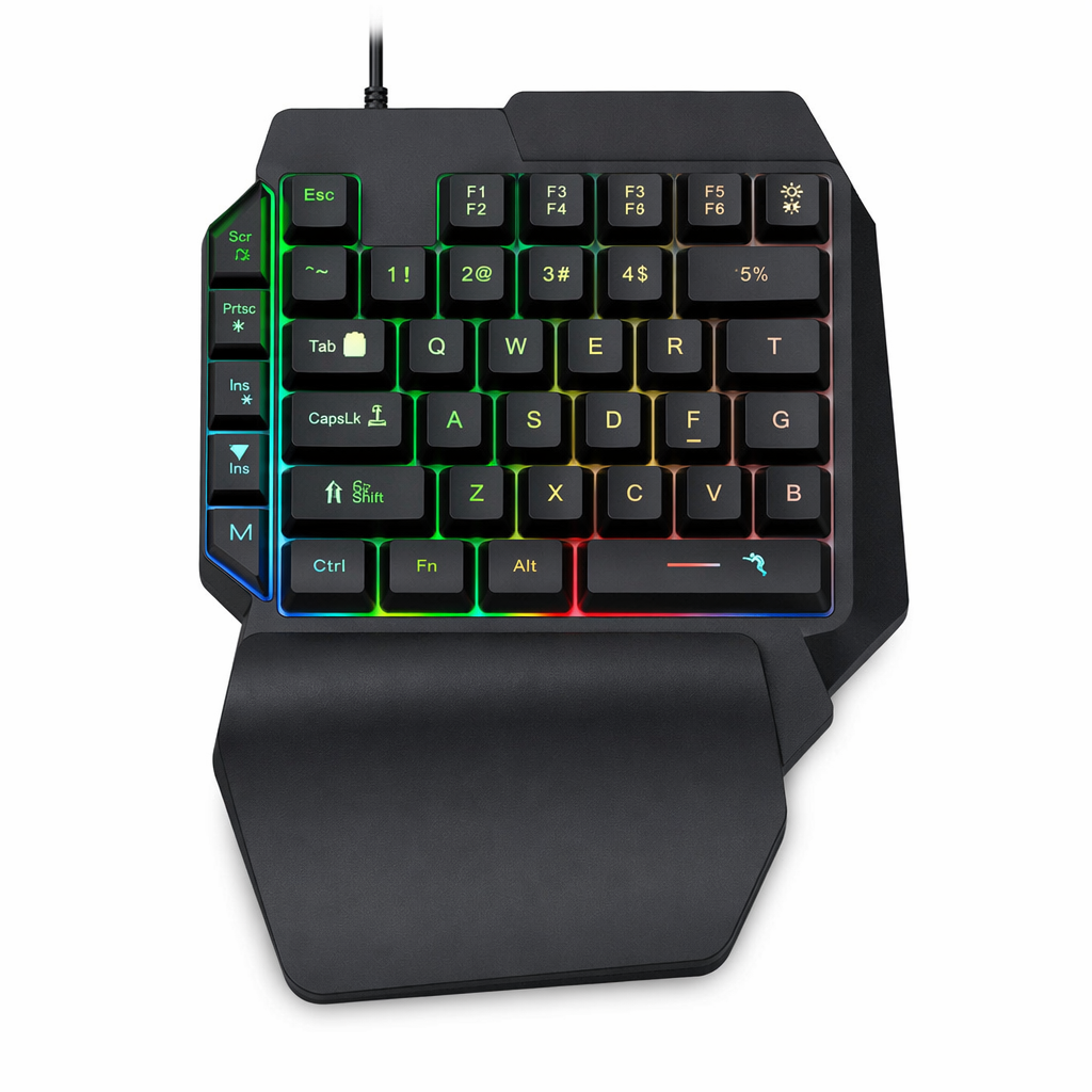 Gaming Keyboard with One-Hand RGB Illumination Default