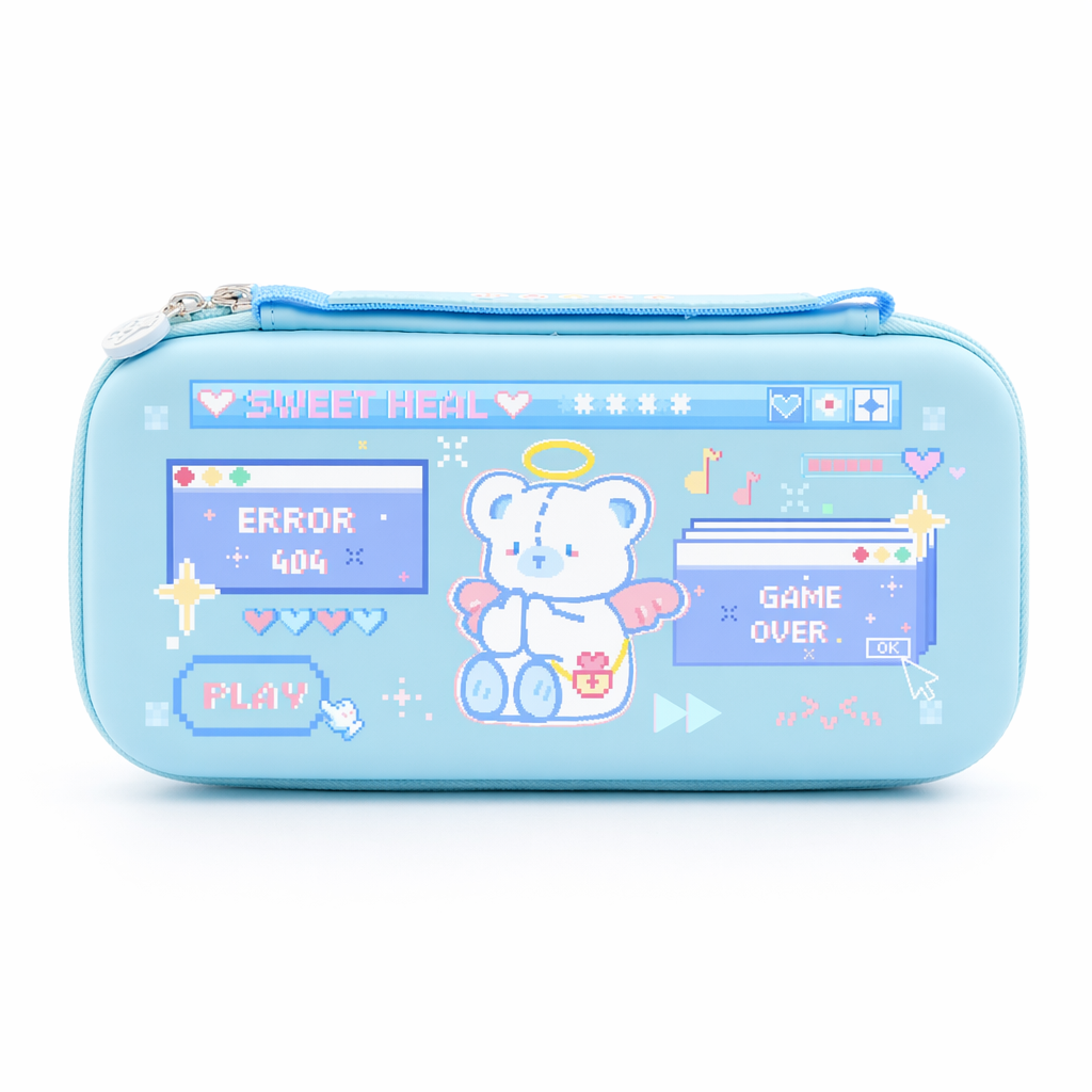 Pastel Animal Switch Carrying Case Blue