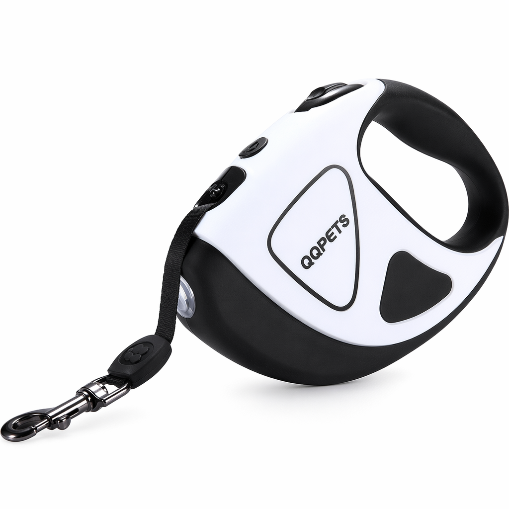 Retractable Canine Leash with Brilliant LED Torch White