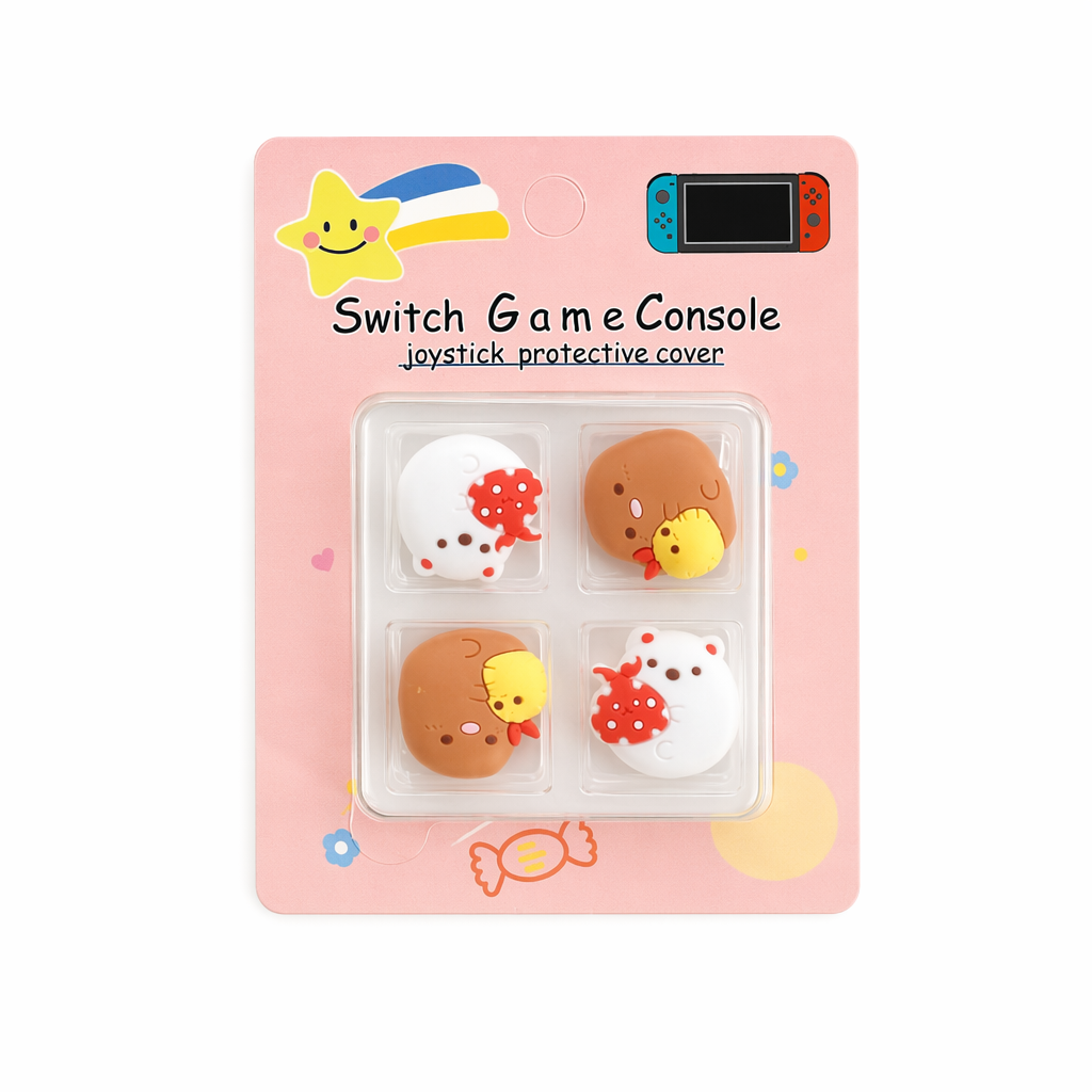 Kawaii Switch Thumb Grips with Joystick Caps E