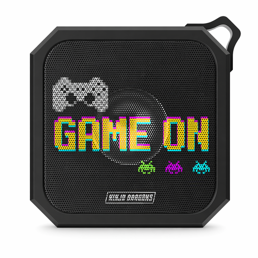 Retro Pixel Waterproof Bluetooth Speaker for Ninja Dragon Gaming Default