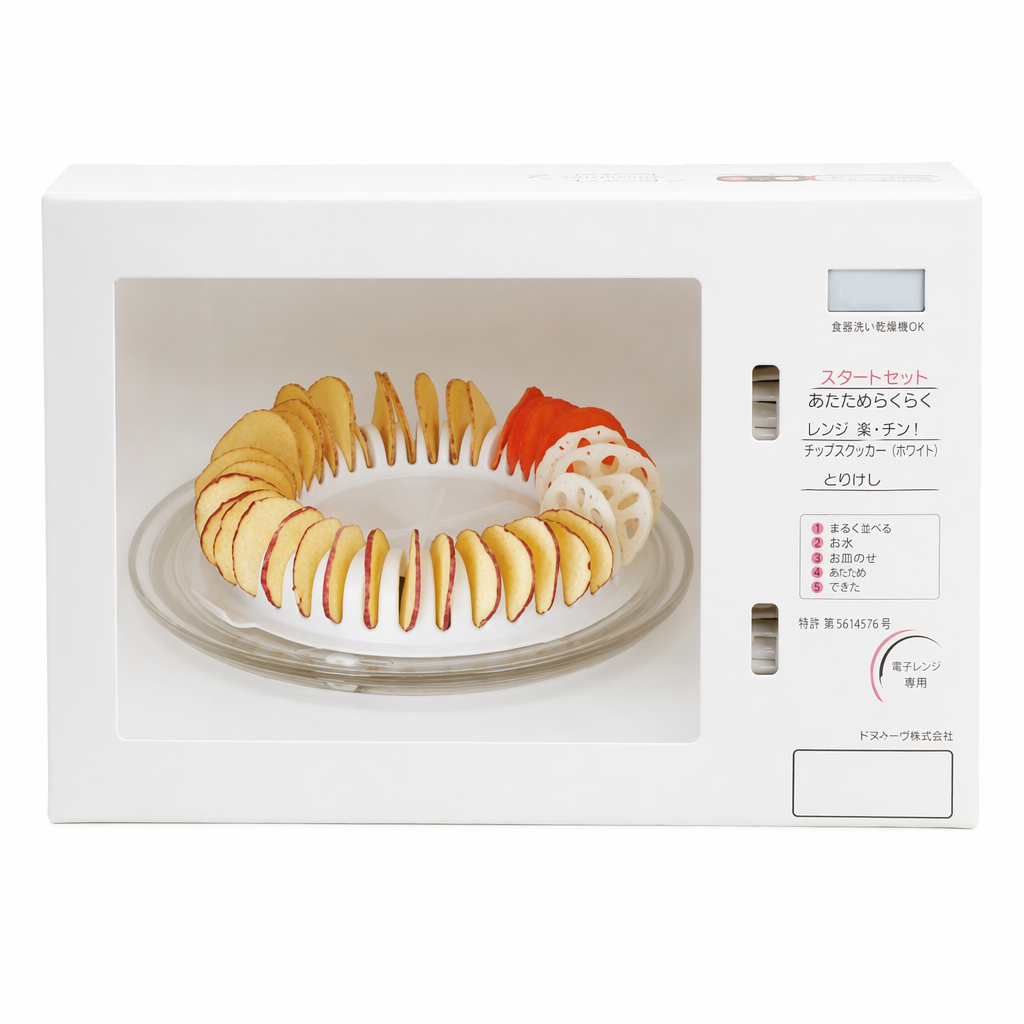 Set of 2 Microwaveable Potato Chip Makers, Convenient for Microwave Use Default