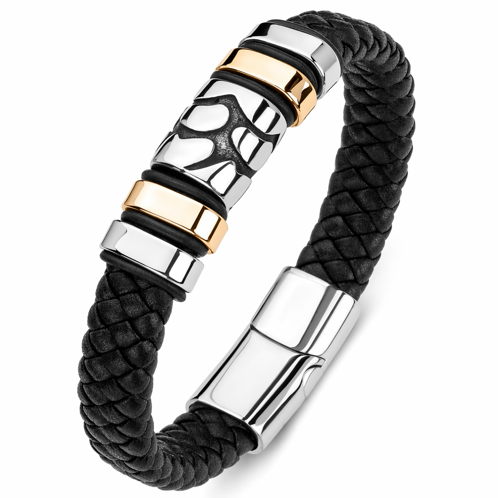 Braided Charm Bracelet Made from Vegan Leather 23