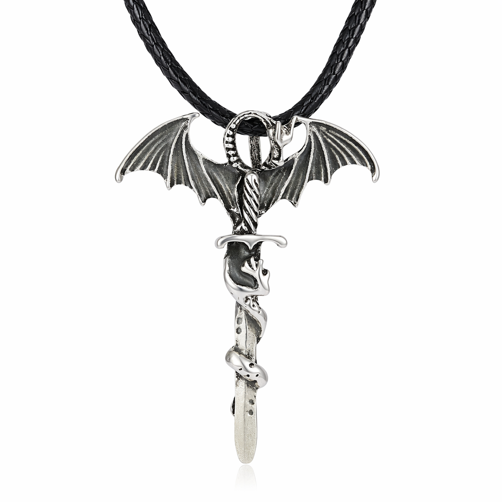 Glow-in-the-Dark Dragon Pendant Necklace Default