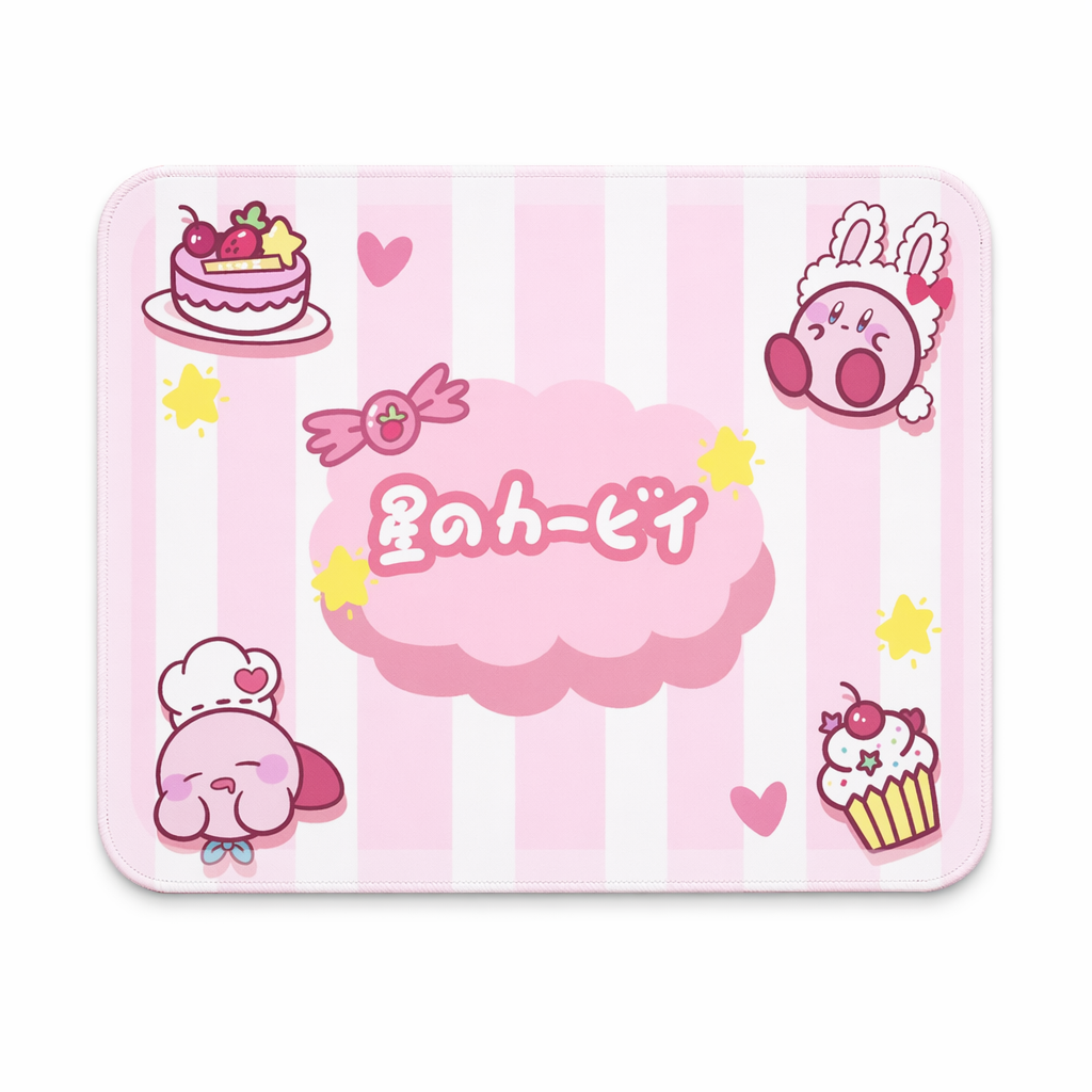 Kirby Mouse Pads - Cute & Durable White