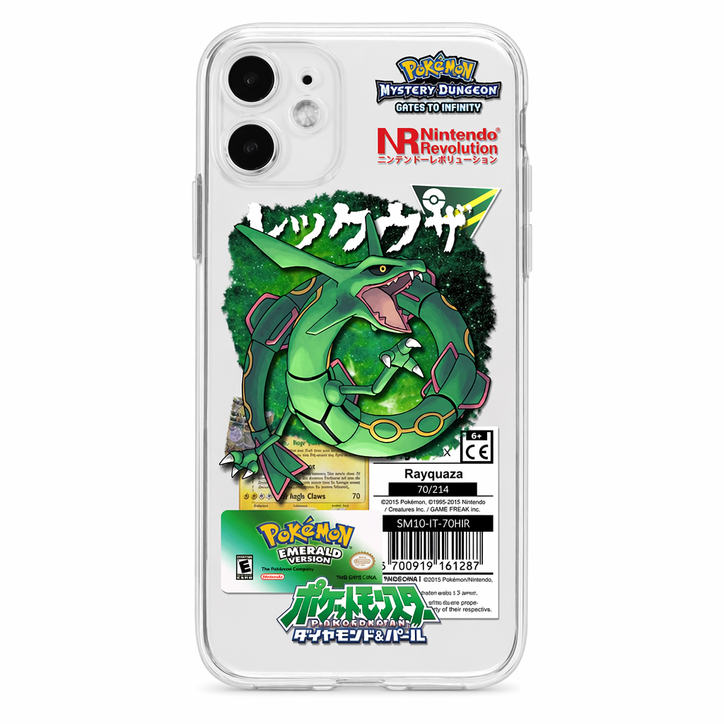 Pokemon Phone Case with TPU Protection Rayquaza