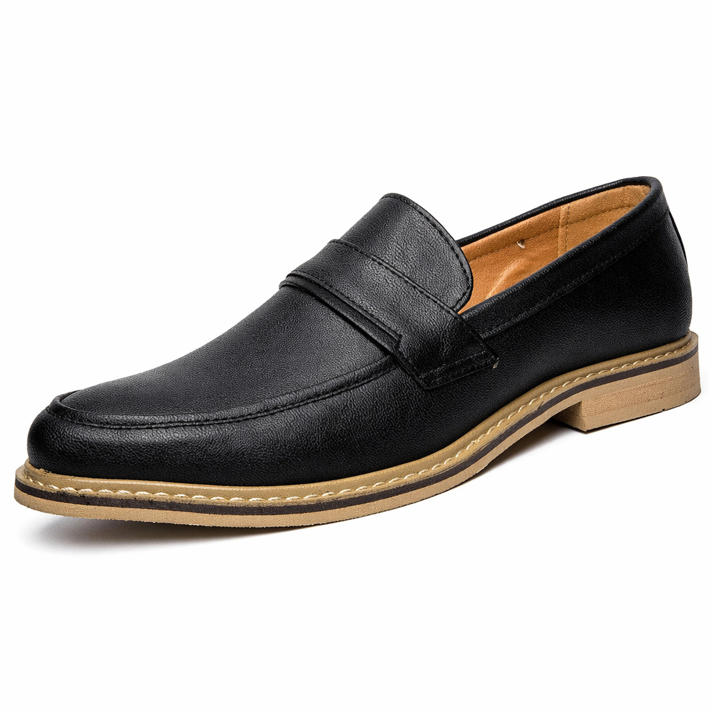 Everyday Slip On Shoes for Men's Business Casual Attire Black