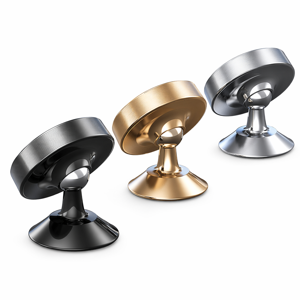 Magnetic Phone Holder for Vehicles Silver
