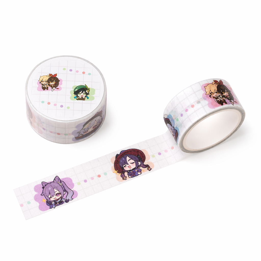 Genshin Impact Character Washi Tape Collection C