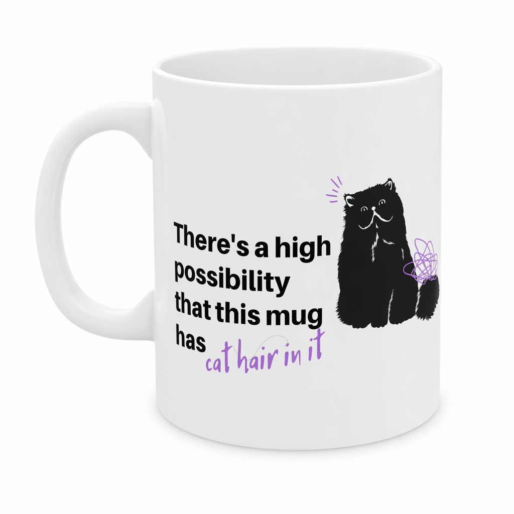 Humorous Feline Fur Cup Default
