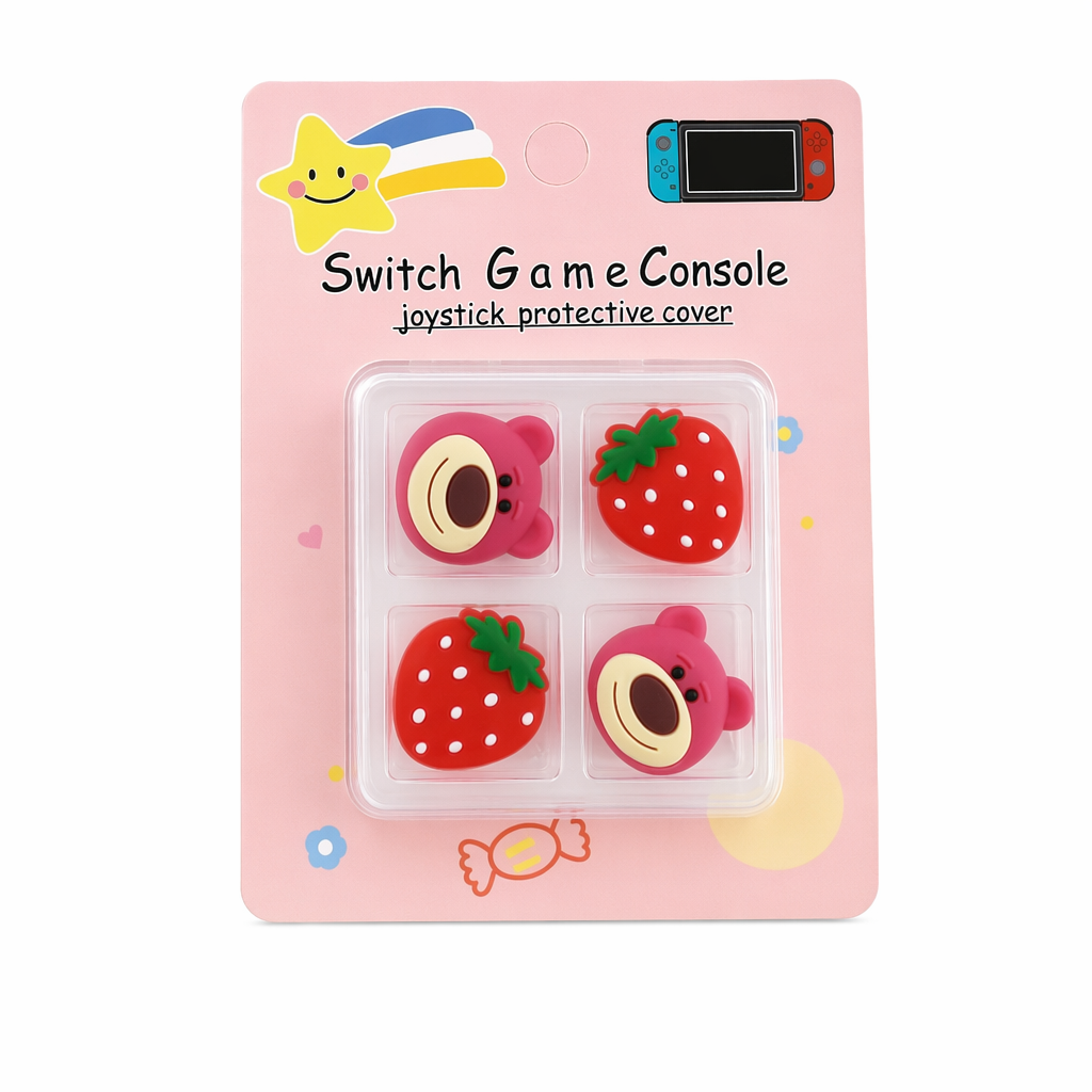 Kawaii Switch Thumb Grips with Joystick Caps J