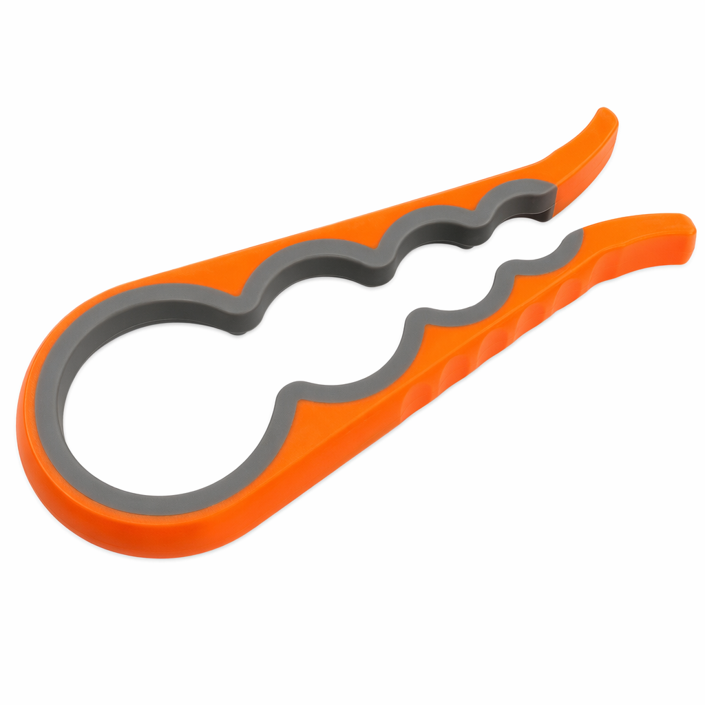 Wholesale Set of 2 Bottle Cap Openers with 4 Functions Orange