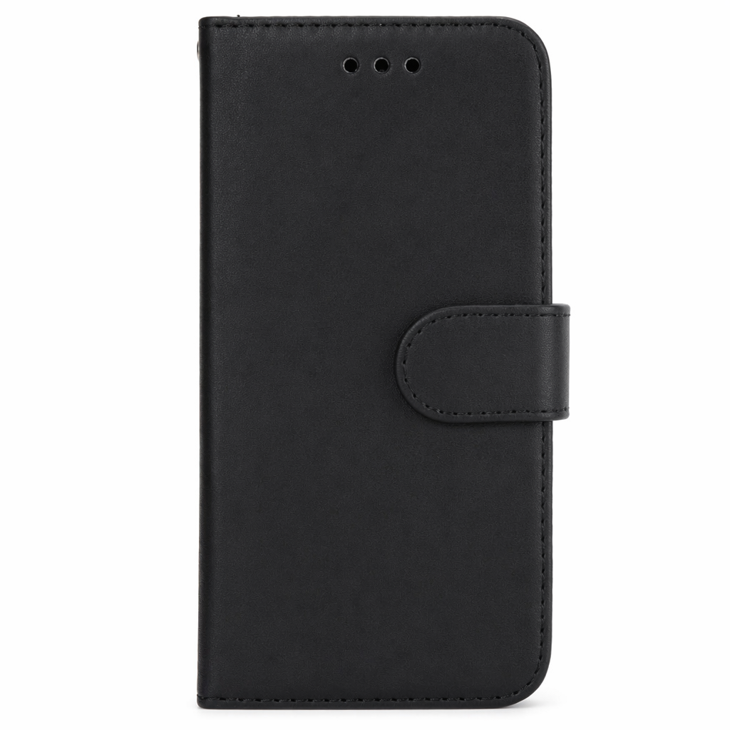 Detachable Magnetic Wallet Case for iPhone: Securely Hold Your Cards Black