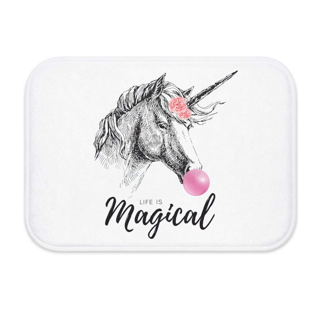 Life is Enchanting Unicorn Bubble Bath Mat Default