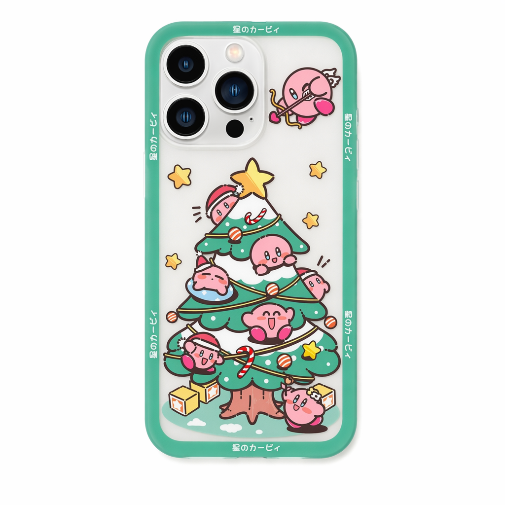 Kirby iPhone Case with Frosted Surface Green