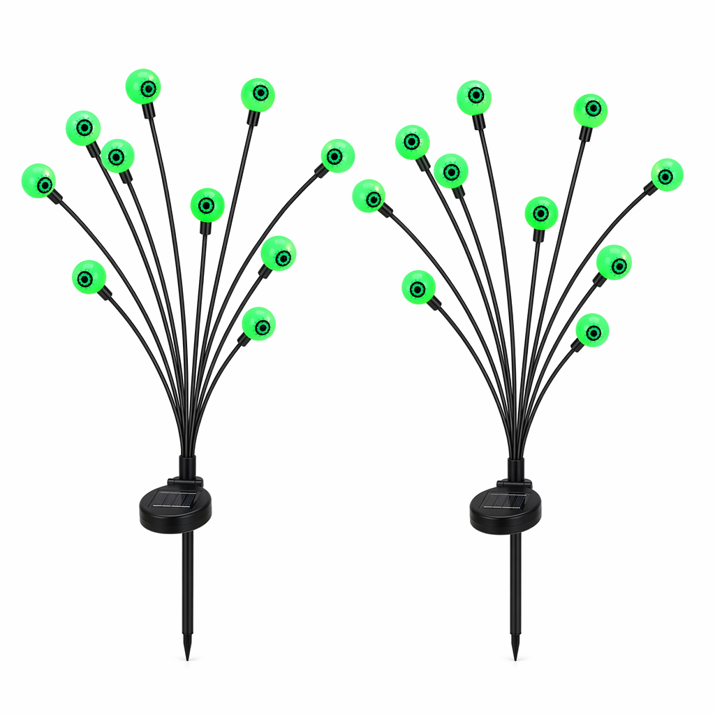 Set of 10 LED Solar Eye Ball Lights for Halloween (2 Packs) Default