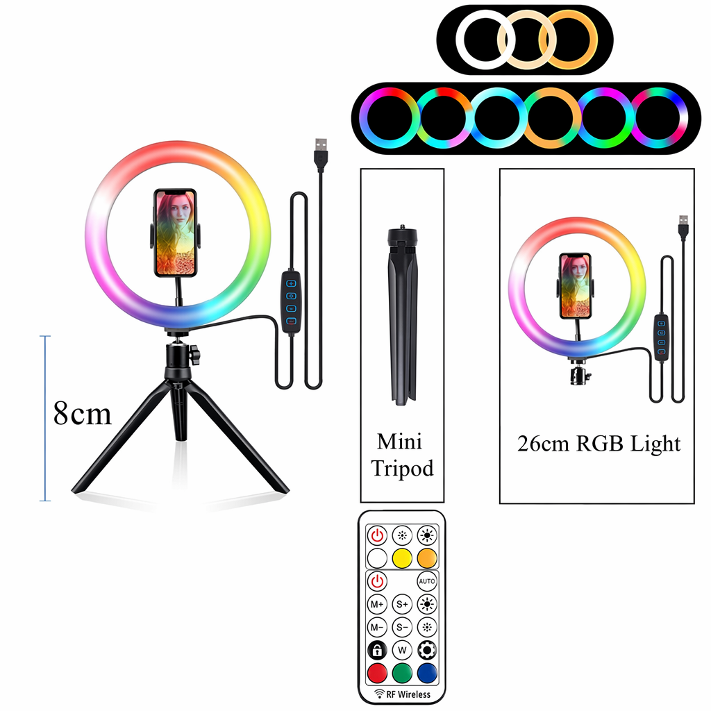 Desktop RGB Selfie Ring Light Default
