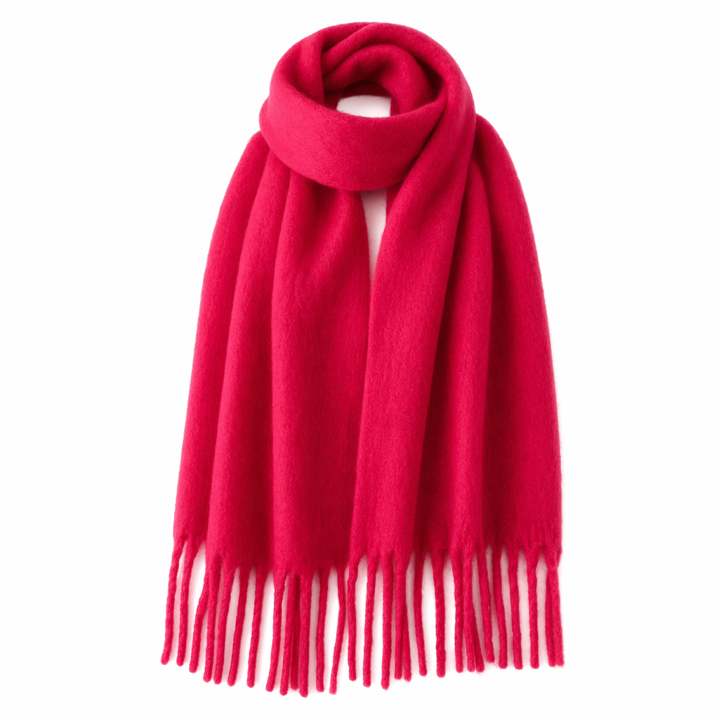 Thick and Cozy Wrap Scarf Rose