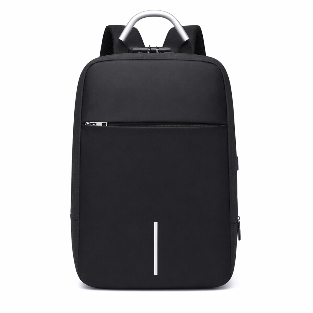 Versatile Shockproof Backpack with USB and Audio Jack Black