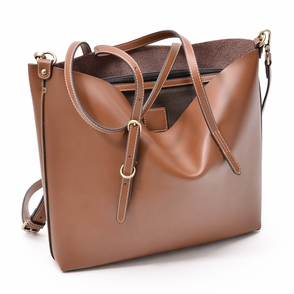 Large Women's Tote Bag with Extended Straps Black