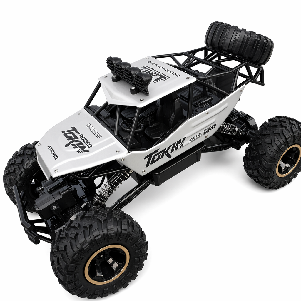 4WD Monster Truck with Dragon 2.4Ghz Remote Control Silver