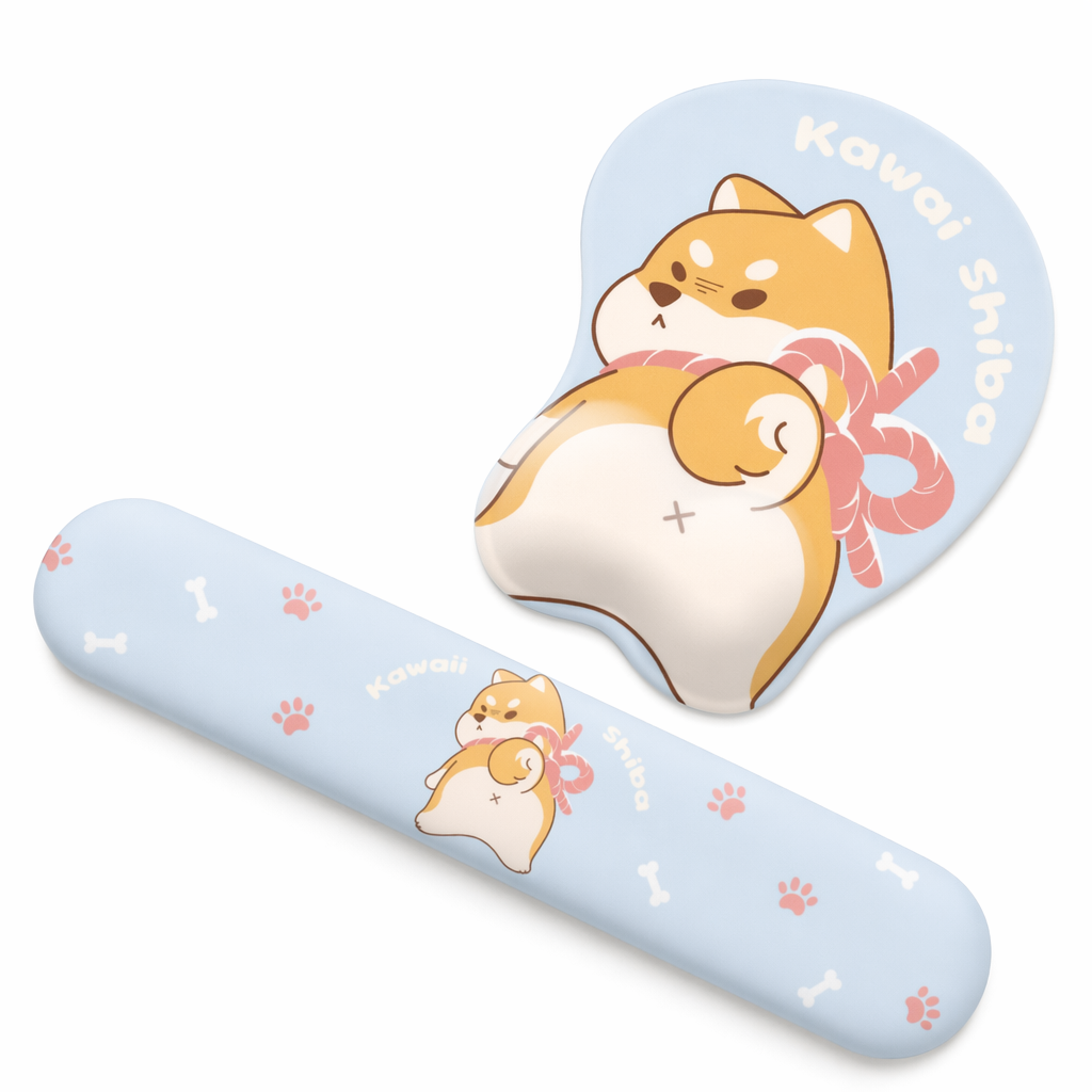 Dog Mouse Pad & Keyboard Wrist Rest Default
