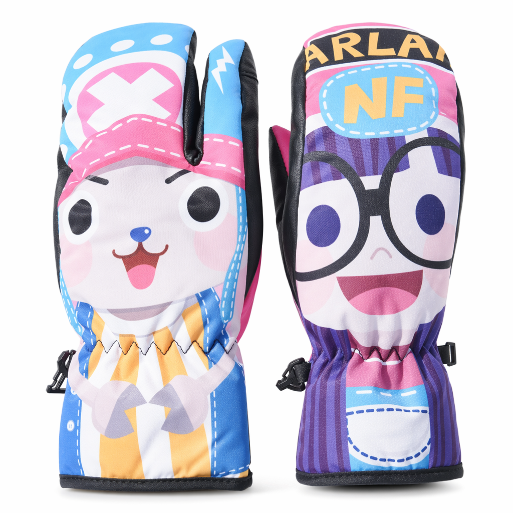 Snowboard Mittens with Cute Design K